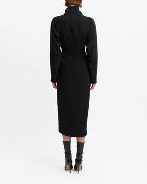 Mis Midi Dress in Crepe