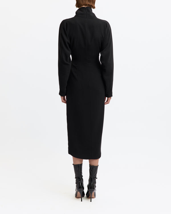 Mis Midi Dress in Crepe