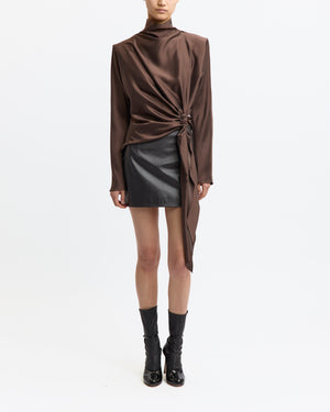 Haile Mini Skirt in Leather