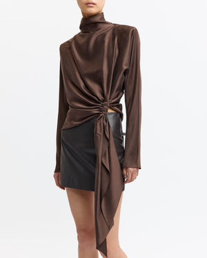 Haile Mini Skirt in Leather
