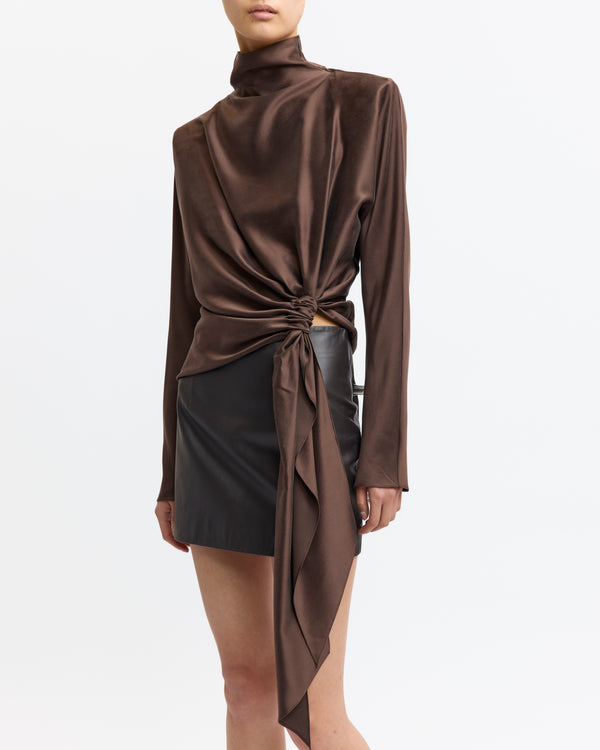Haile Mini Skirt in Leather
