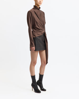 Haile Mini Skirt in Leather