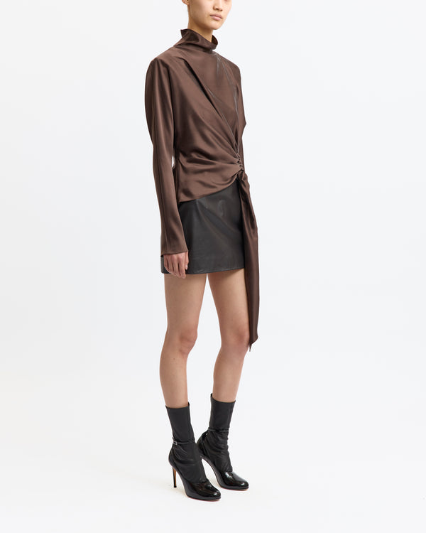 Haile Mini Skirt in Leather