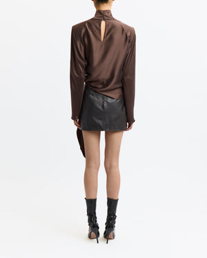 Haile Mini Skirt in Leather