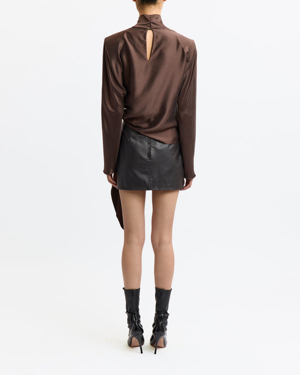 Haile Mini Skirt in Leather