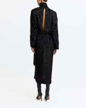 Resia Midi Dress in Devore