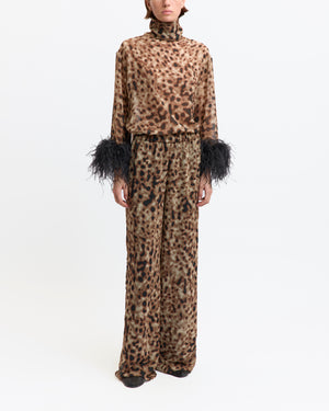 Olyss Top in Printed Chiffon