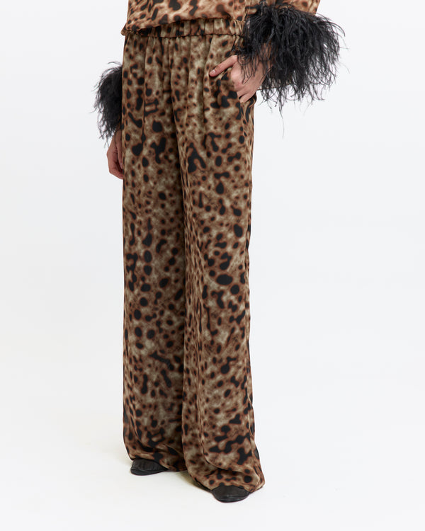 Rocco Trouser in Printed Chiffon
