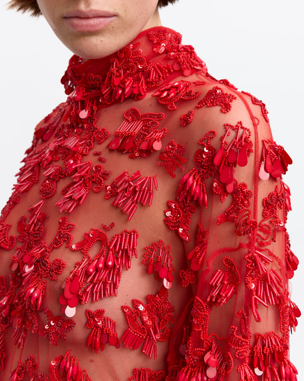 Olarna Top in Embroidery