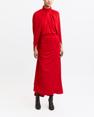 Dora Midi Dress in Viscose Jersey