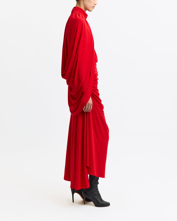 Dora Midi Dress in Viscose Jersey