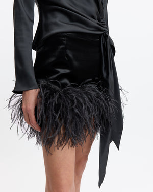 Giaci Mini Skirt in Velvet