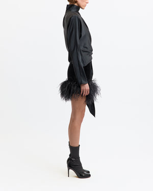 Giaci Mini Skirt in Velvet