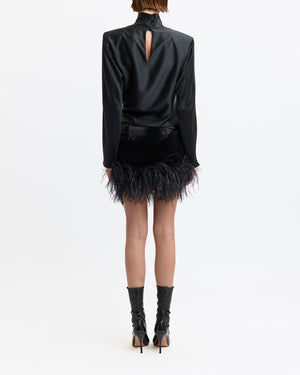 Giaci Mini Skirt in Velvet