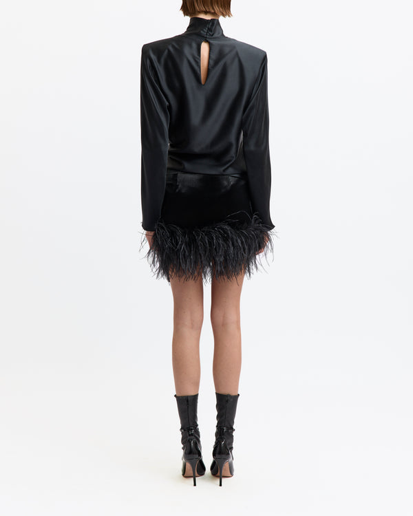 Giaci Mini Skirt in Velvet