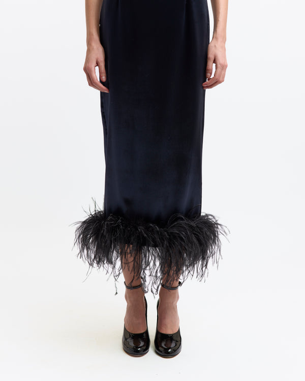 Minelli Midi Dress in Velvet