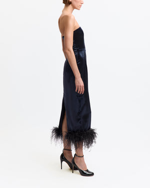 Minelli Midi Dress in Velvet