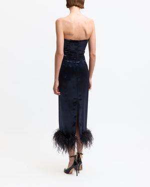 Minelli Midi Dress in Velvet