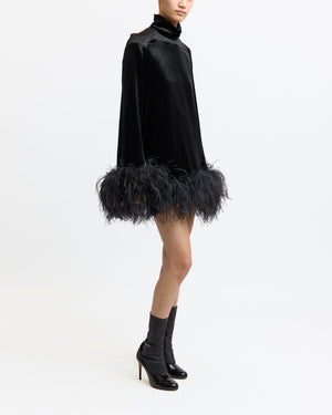 Loire Mini Dress in Velvet