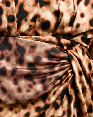 Zambra Mini Dress in Printed Silk
