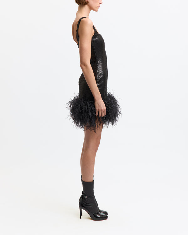 Sior Mini Dress in Diamond Sequin