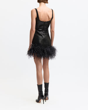 Sior Mini Dress in Diamond Sequin