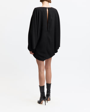 Melfa Mini Dress in Satin & Crepe