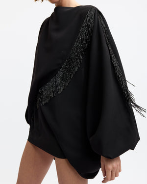 Melfa Mini Dress in Satin & Crepe