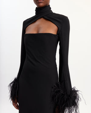 Odessa Midi Dress in Crepe