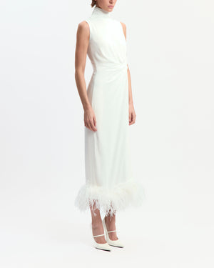 Maika Midi Dress in Crepe