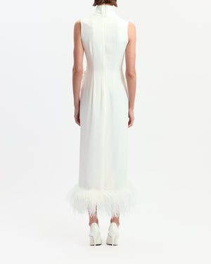 Maika Midi Dress in Crepe