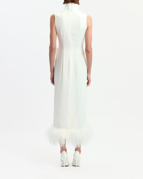 Maika Midi Dress in Crepe