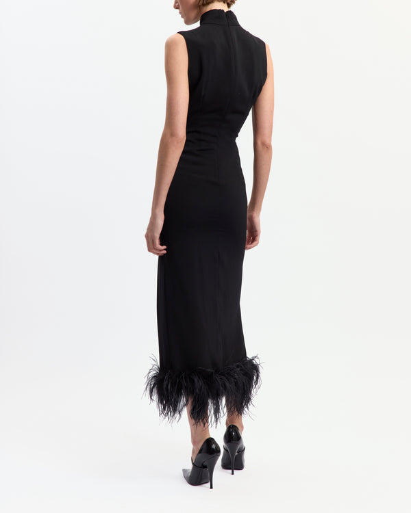 Maika Midi Dress in Crepe