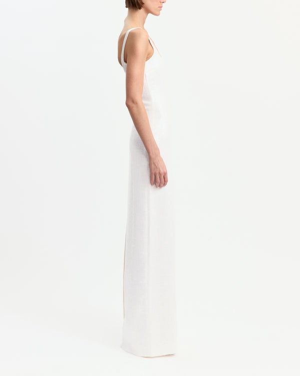 Electra Gown in Linen Sequin