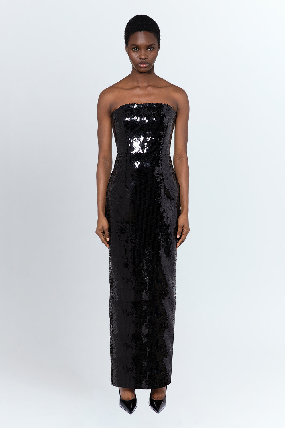 Samare Gown In Black Sequin