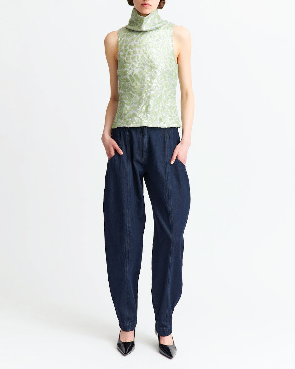 Acari Top in Lace Sequin