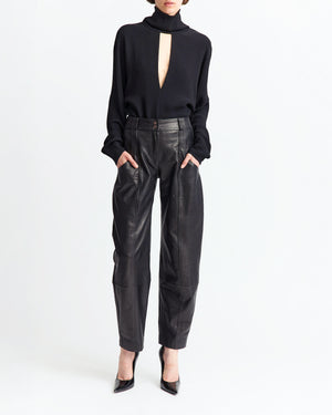 Alcea Trouser in Leather