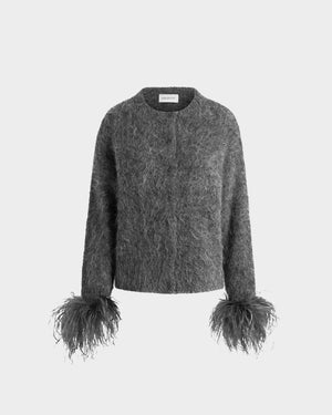 Alena Cardigan in Mohair Knit