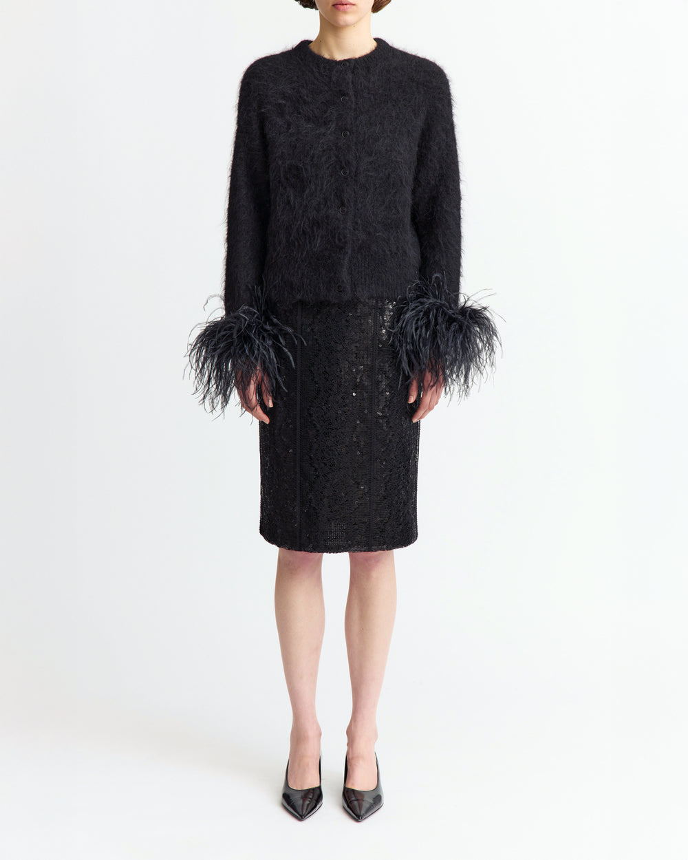 Alena Cardigan in Mohair Knit