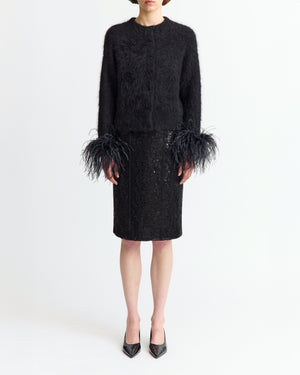 Alena Cardigan in Mohair Knit