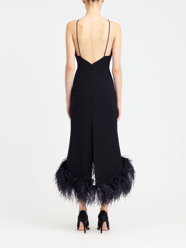 Ade Midi Dress in Crepe