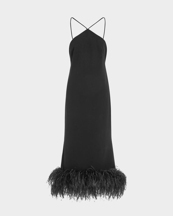 Ade Midi Dress in Crepe