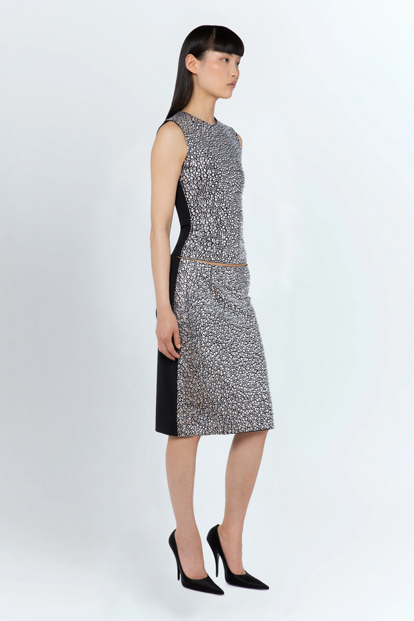 Nage Top In Black And Glass Embellishment