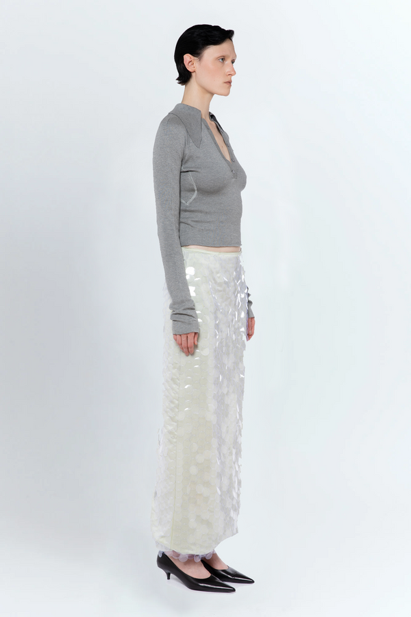 Vitara Knit Top In Grey