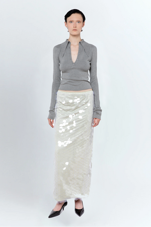 Vitara Knit Top In Grey