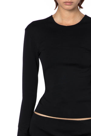 Tanith Top In Punto Milano Black