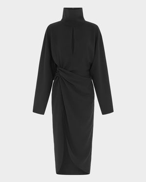 Mis Midi Dress in Crepe