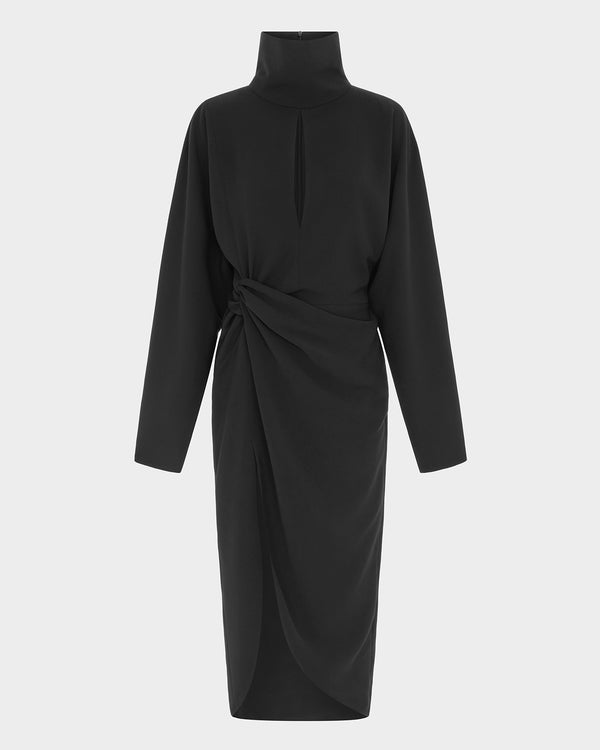 Mis Midi Dress in Crepe