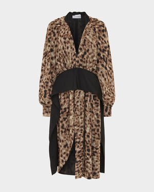 Tilde Midi Dress in Printed Chiffon