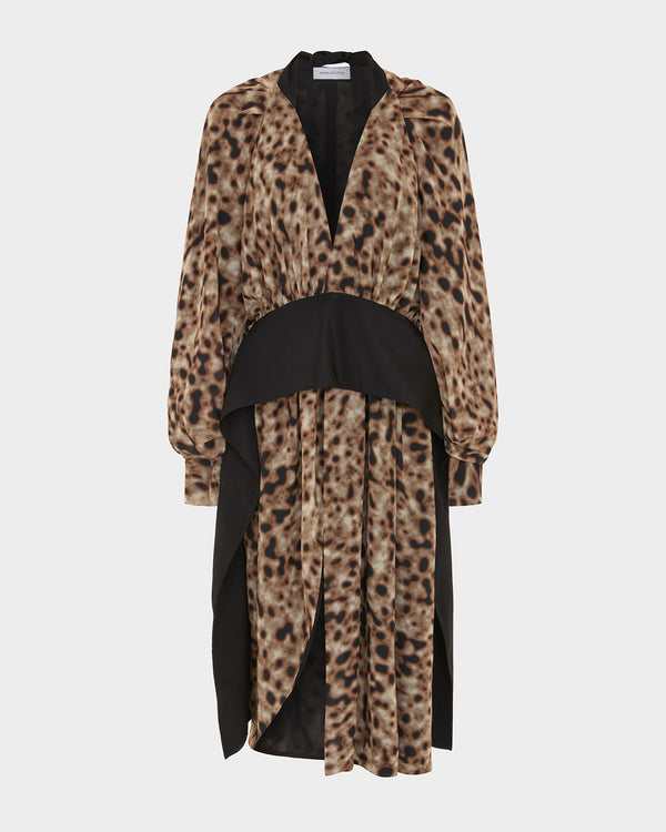Tilde Midi Dress in Printed Chiffon